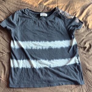 Cat & Jack Navy and White Striped Tee